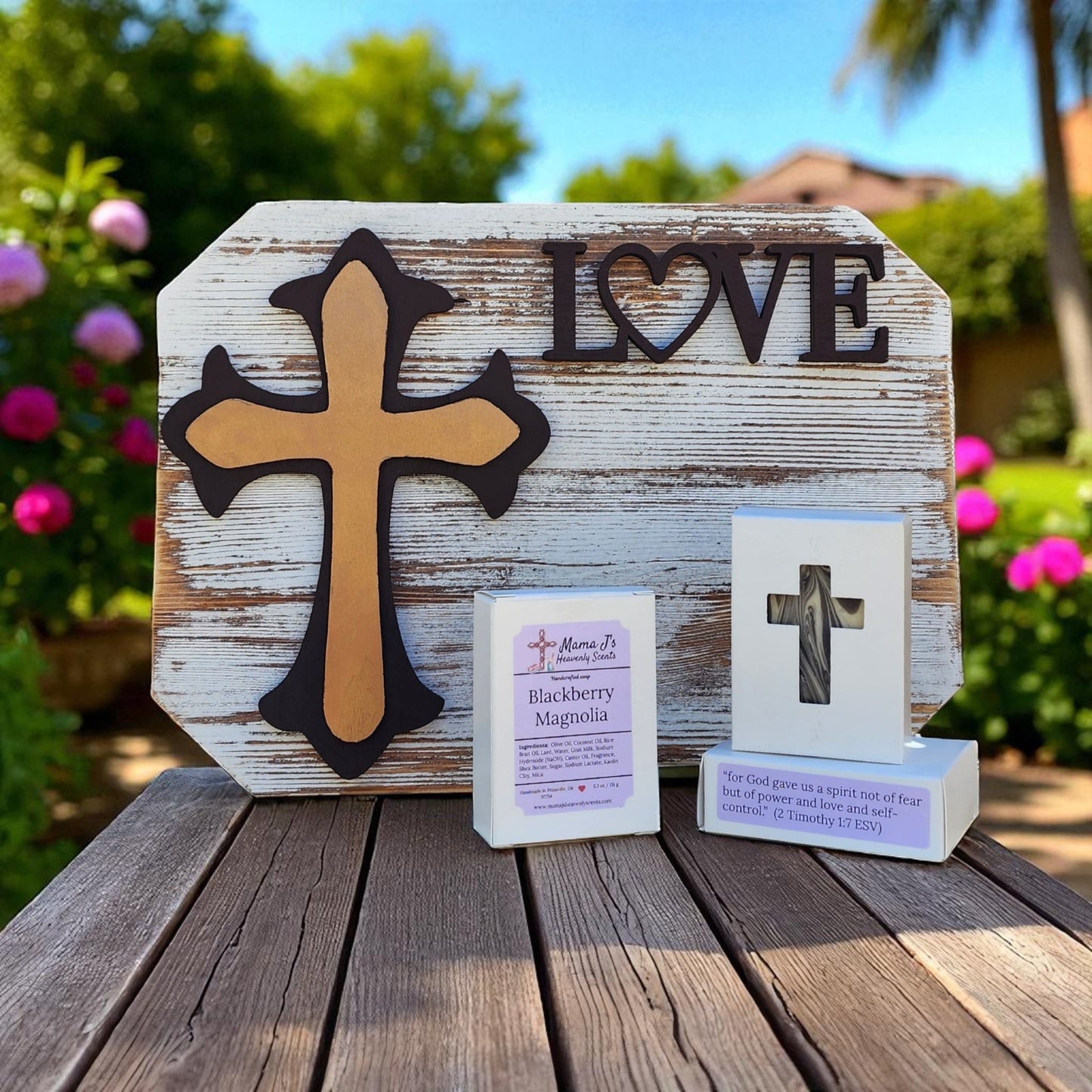 Blackberry Magnolia artisan soap